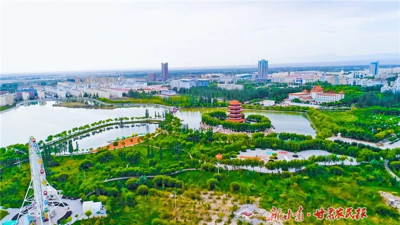 玉门市新市区。（玉门市委宣传部供图）.jpg