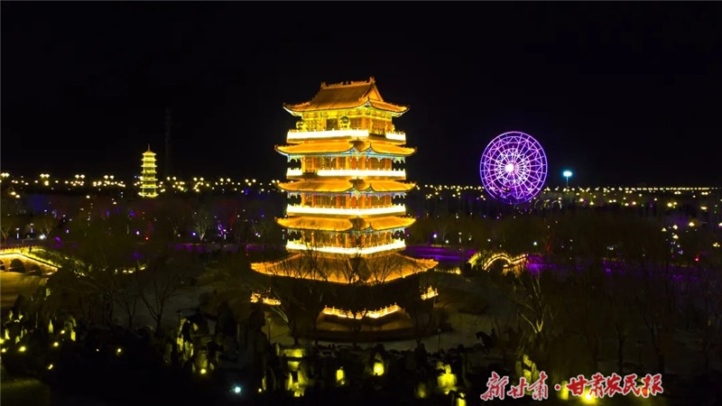玉门市夜景（玉门市委宣传部供图）.jpg