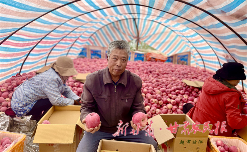 静宁县多部门联动助力苹果销售
