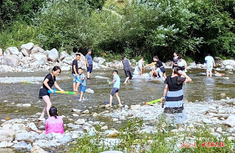 麦积区：夏日纳凉乡村游火热