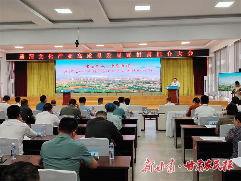 通渭：建区域文化产业带 促经济高质量发展