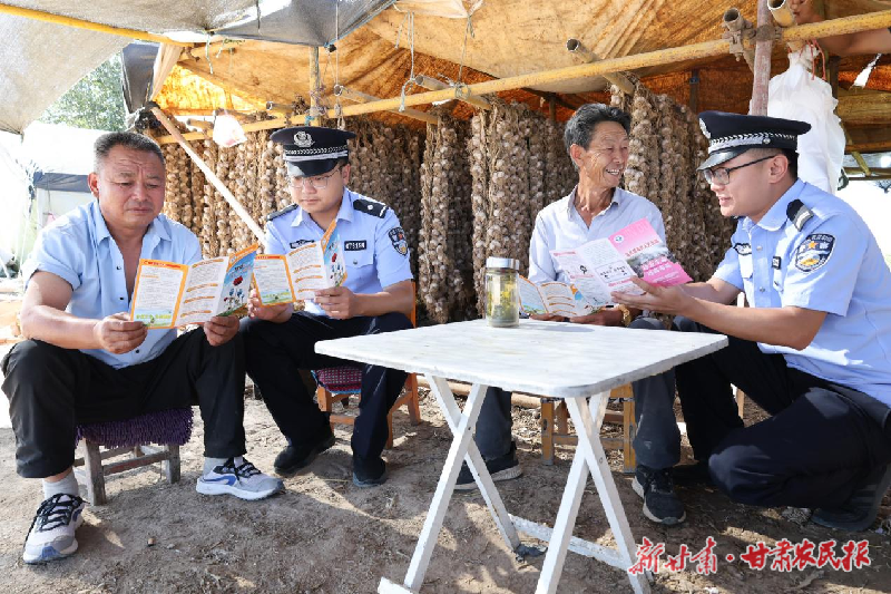 民乐公安：护航秋收，胜“蒜”在握！