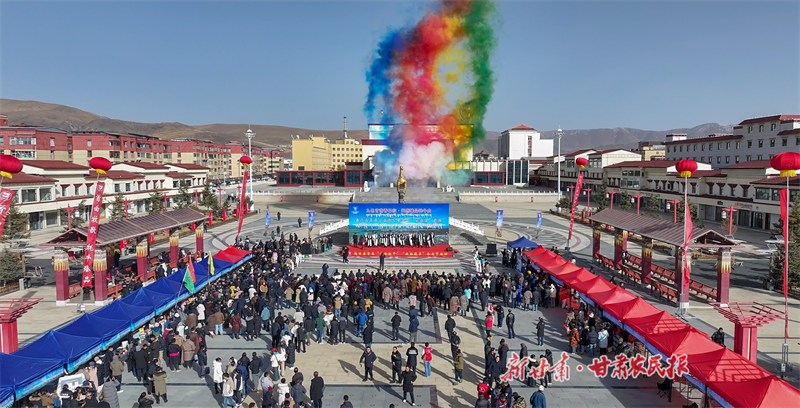 玛曲县举办首届甘南牦牛欧拉羊“冬肉节”