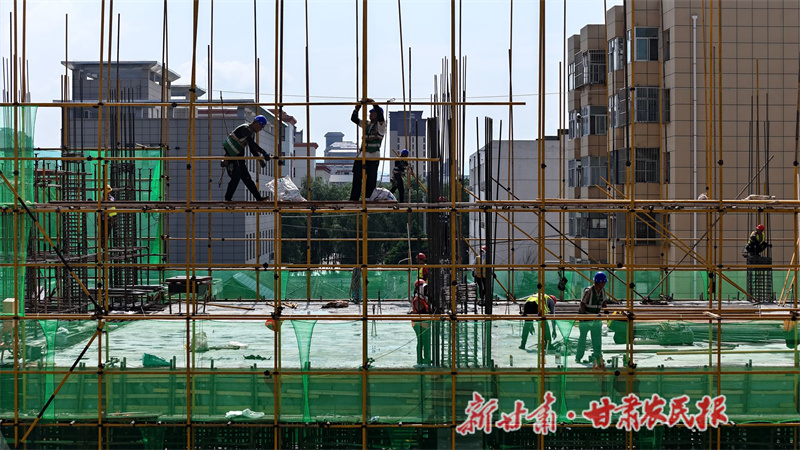 清水县第三中学教学楼及附属工程项目“刷新”进度条