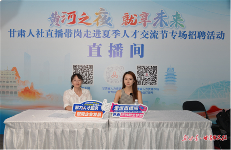 甘肃省夏季人才交流节电商专场招聘会“烟火气”十足