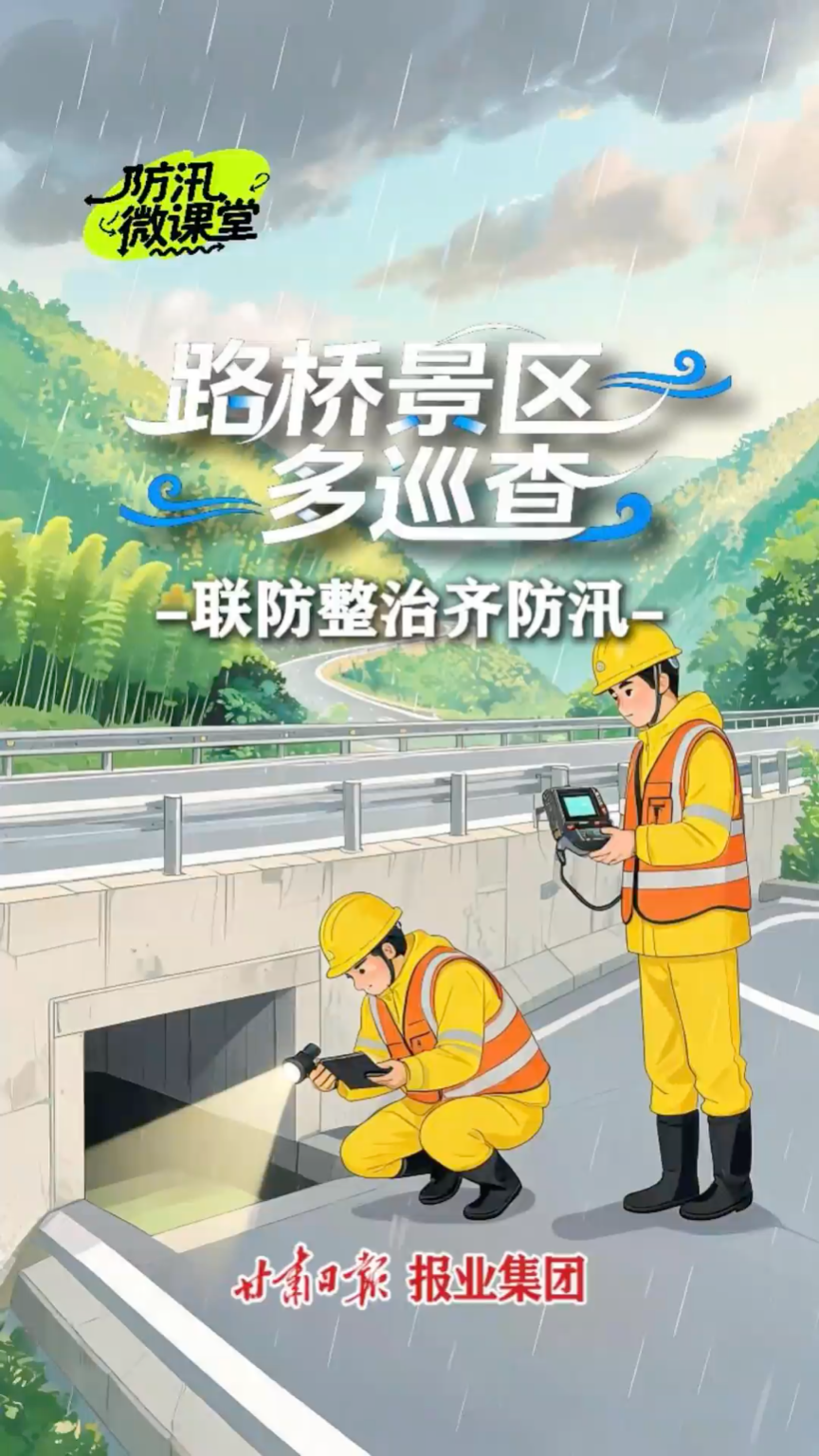 【防汛微课堂】④路桥景区多巡查，联防整治齐防汛